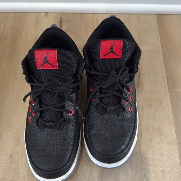 Air Jordan Black and Red Sneakers - Picture 2 of 6